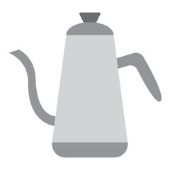 Illustration of Coffee Pot design Flat Icon
