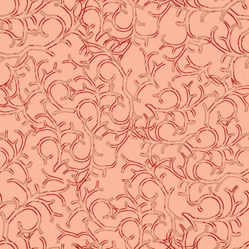 Seamless Geometrical texture repeat modern pattern with red theme background.Can be used for wallpaper, poster design, print on textile and covers.summer texture allover.