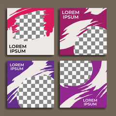 Modern template for social media. Great for backgrounds, internet advertising, product marketing, internet marketing, banners, flyers etc. Vector. Editable