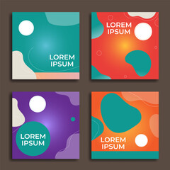 Social media templates. Great for backgrounds, internet marketing, web advertising, sales promotions, banners, flyers, business etc. Vector. Editable