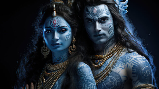 Lord Shiva and goddess Parvathi