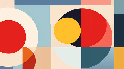 Various shapes and colors in a pattern, rounded forms, colorful shapes and curves, geometric balance, poster art. Perfect for textile, pattern, wallpaper, computer background, texture and more