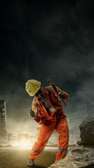 Scary zombie. Halloween concept