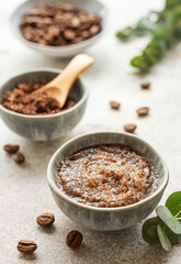 Handmade coffee scrub.