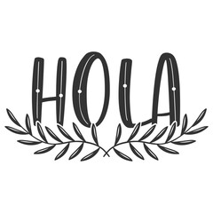 Hola - Doormat Illustration © Minty