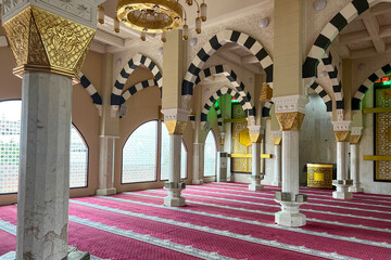 Interior design of the mosque