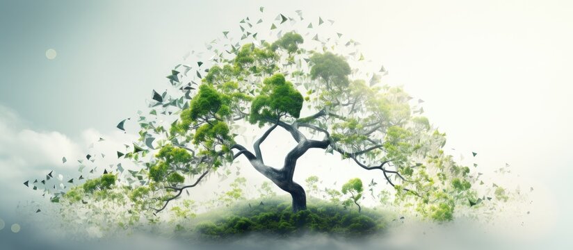 DNA is a natural background resembling a tree