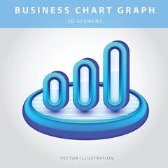 Podium Business Chart Graph, 3D element