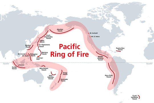 What causes the Pacific Ring of Fire to have so many volcanoes? -  brainly.com