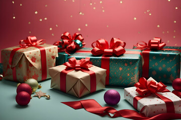 Festive Minimalism: Gift Wrapping with Christmas Ornaments