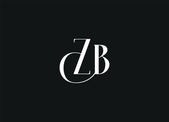 ZB  initial logo design and monogram logo