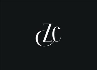 ZC  initial logo design and monogram logo