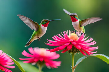 hummingbird on flower