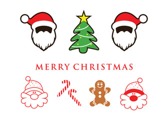 Christmas icons sticker