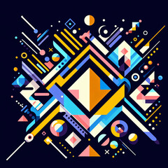 symmetry in vibrant geometric abstraction