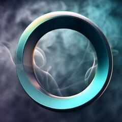 3D computer rendered image of circle, used as moke up With realistic stylish background, 4k