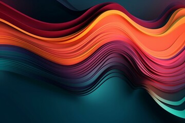 Contemporary creative fluid wave background design. Generative AI