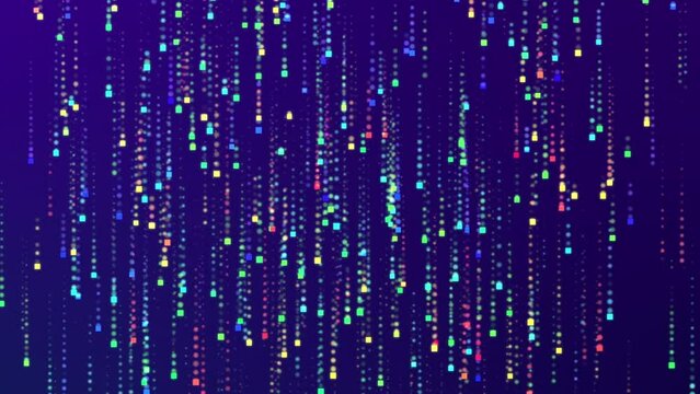 Looping Matrix style Cyrillic alphabet code rain effect. lightness to separate from the background.