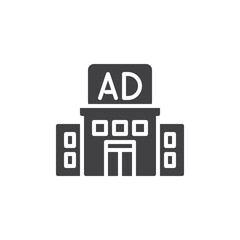 Advertising agency vector icon