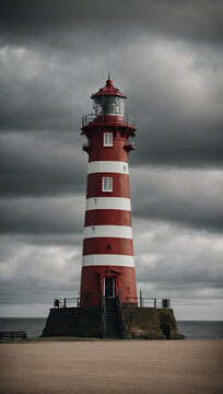 Ai generative photo of a lighthouse building