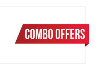 Combo offers banner design. Combo offers icon. Flat style vector illustration.