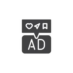 Ad Engagement vector icon