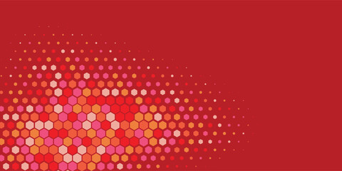 Fototapeta na wymiar Geometric abstract Hexagon Two Color Background