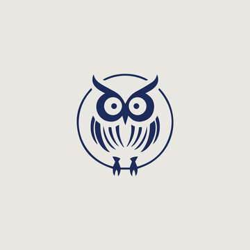 フクロウのロゴのベクター画像