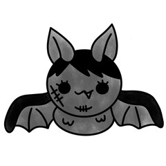 
Cartoon halloween elements icons dead characters prefer dark calm night seamless pattern, fashion kids children's t-shirt repeat cute doodle art fabric pattern wallpaper 