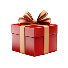 Obraz premium gift box isolated on white, PNG, transparent background