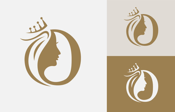 Letter O Beauty Face Logo