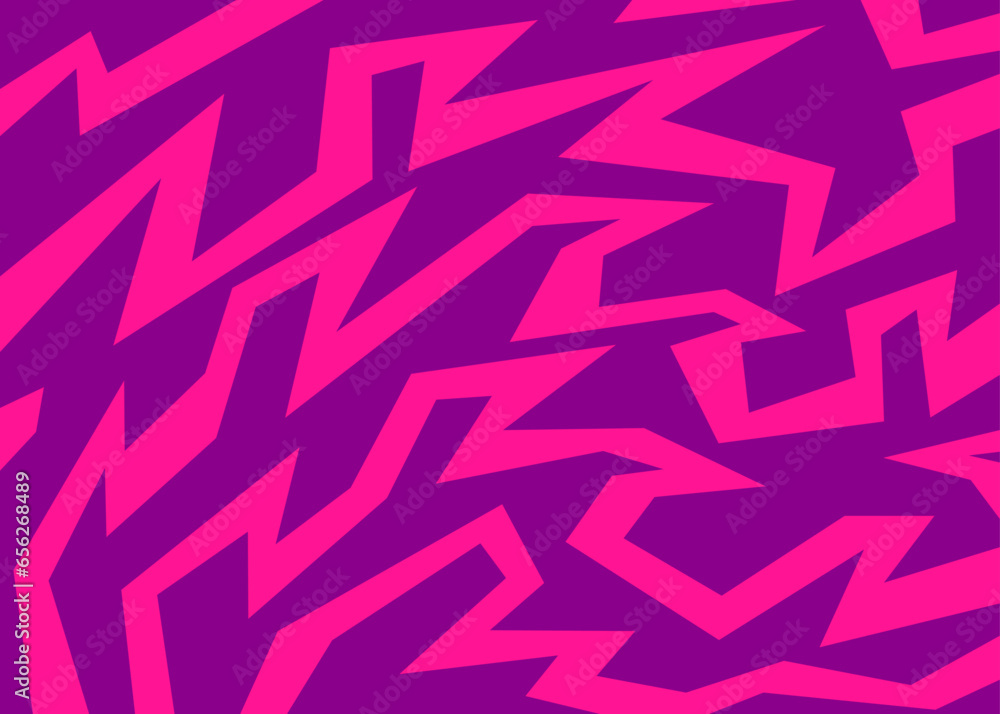 Poster abstract background with geometric sharp and spike line pattern