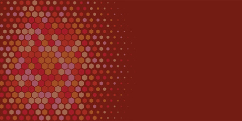 Geometric abstract Hexagon Two Color Background