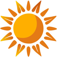 Naklejka premium Sun cartoon 