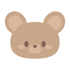 シンプルなブラウンベア☆PNG