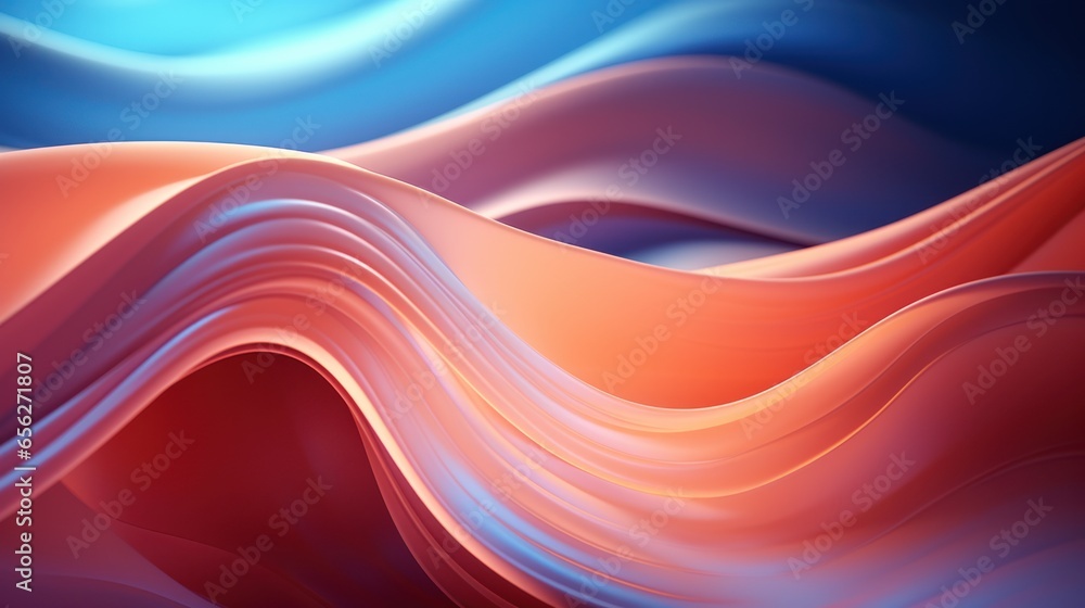 Poster 3d rendering of abstract wave background. 3d rendering, 3d illustration.