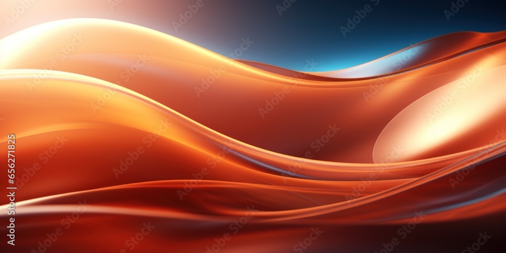 Poster 3d rendering of abstract wave background. 3d rendering, 3d illustration.