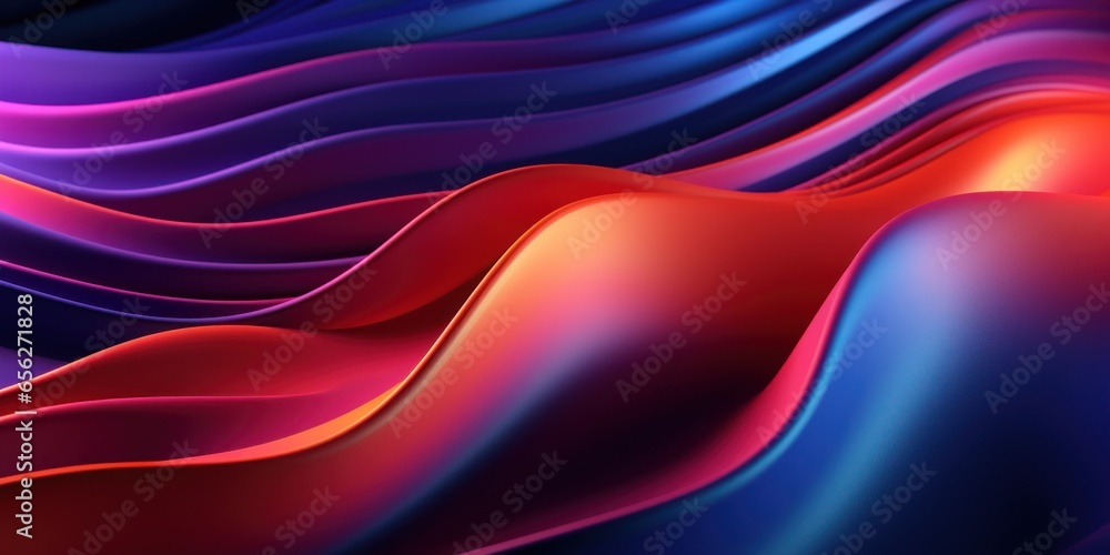Poster 3d rendering of abstract wave background. 3d rendering, 3d illustration.