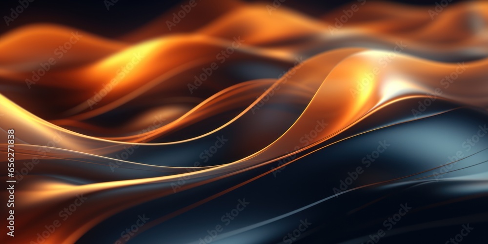 Poster 3d rendering of abstract wave background. 3d rendering, 3d illustration.