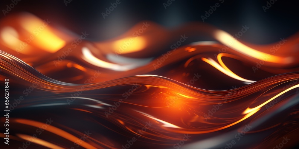 Poster 3d rendering of abstract wave background. 3d rendering, 3d illustration.