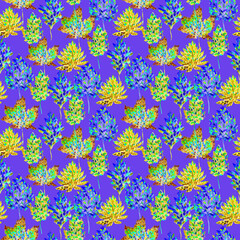 Abstract Flower, Seamless Pattern, Traditional Flower, Wallpaper, illustration, Digital print