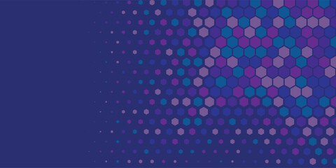 Geometric abstract Hexagon Two Color Background