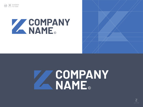 Alphabet letter icon logo Z