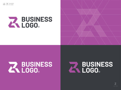 Alphabet letter icon logo Z