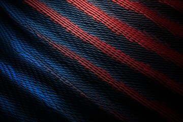 Blue and red carbon fiber background and texture. Generative AI - obrazy, fototapety, plakaty