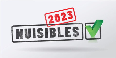 nuisibles en france - tampon 2023