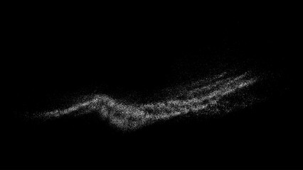 Distressed white grainy texture. Dust overlay textured. Grain noise particles. Rusted black background. Vector illustration. EPS 10.  