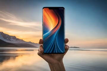 person with arms outstretched on the beach
