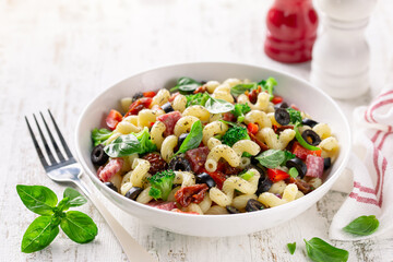  pasta salad  with vegetables