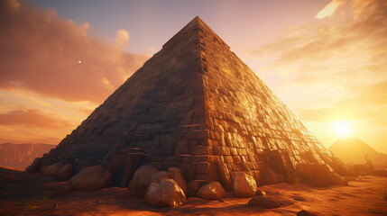 great pyramid of giza egypt - obrazy, fototapety, plakaty